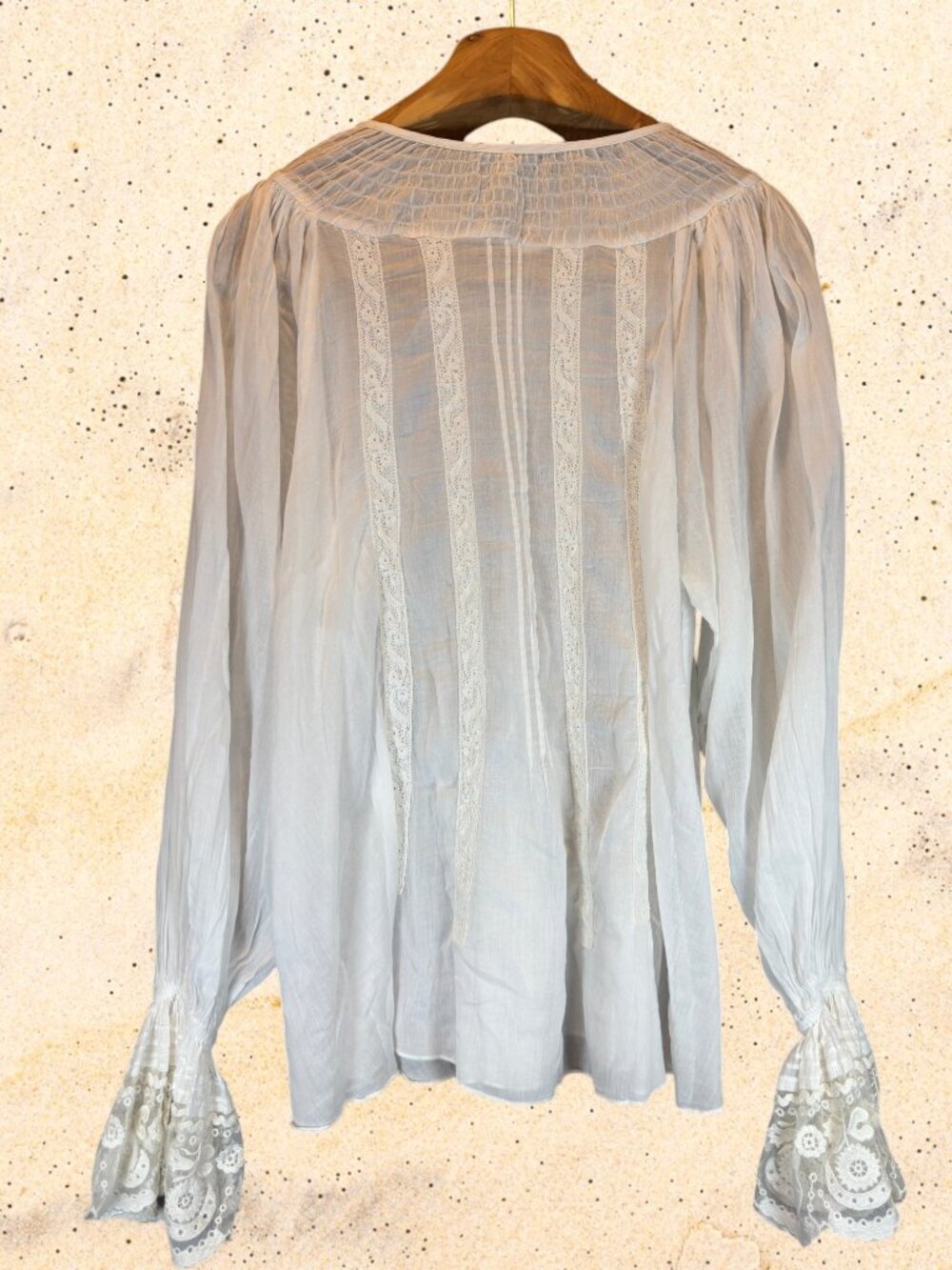 NWT Free People Embroidered Poet Top XS Ivory 100% Cotton Gauze Lace Fairy $168 - Picture 3 of 12